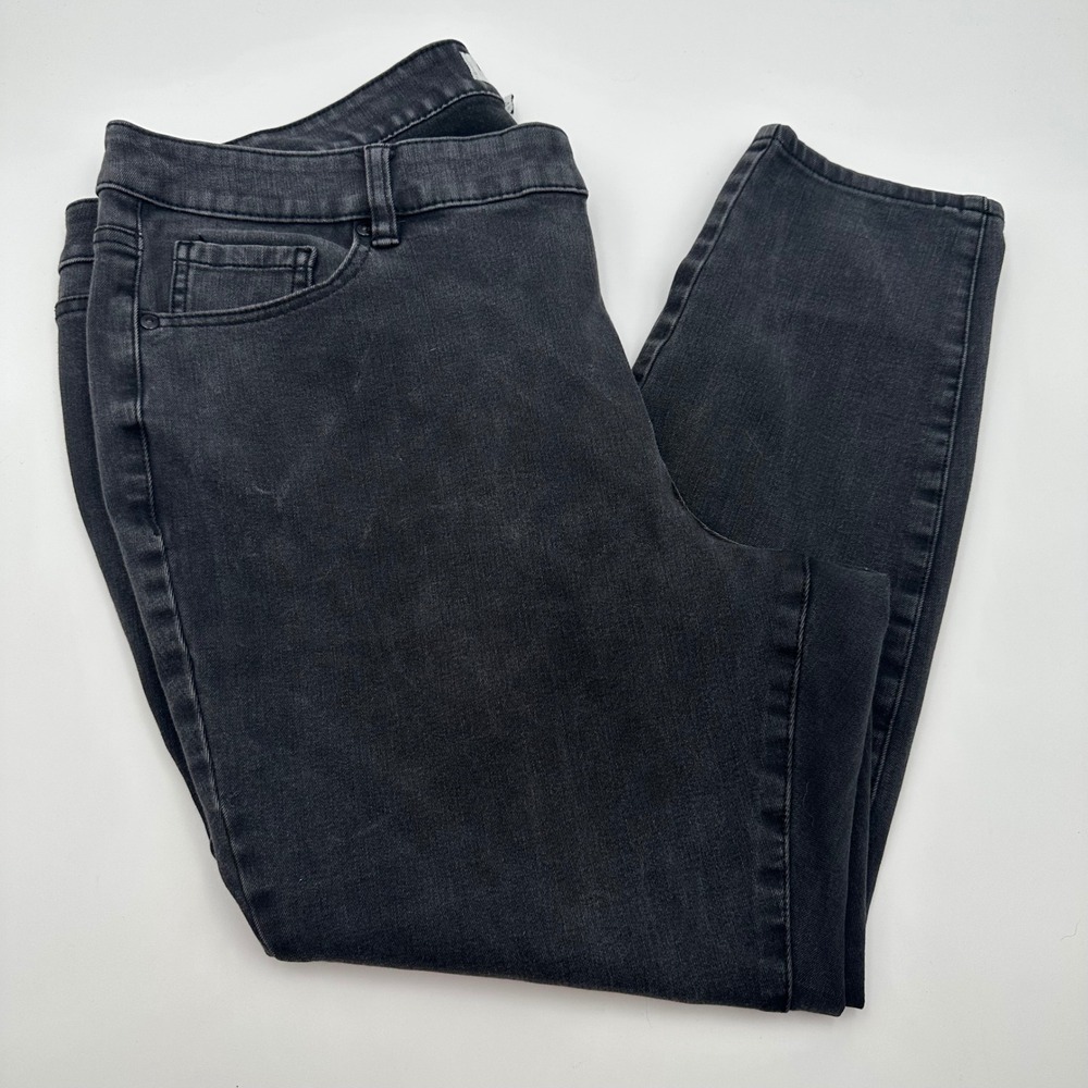 Lane Bryant Womens‎ Jeans Size 20 High Rise Skinny Flex Magic Waistband Black